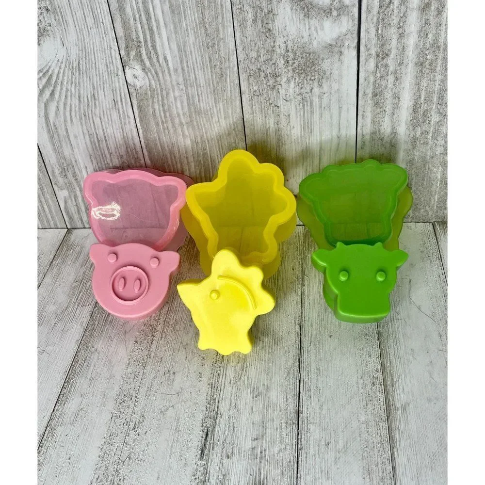 3 Tovolo Ice Cream Sandwich Molds Pig Cow Chicken NWOB